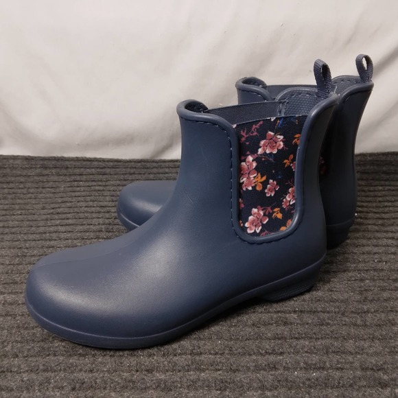 CROCS Shoes - Crocs Women Freesail Chelsea Ankle Rain Boots Blue